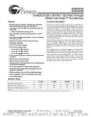 CY7C1371C-117BGC datasheet pdf Cypress