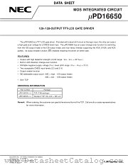 UPD16650N-XXX datasheet pdf NEC