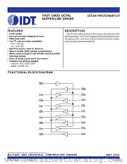 IDT54FCT240TDB datasheet pdf IDT