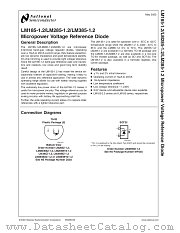 LM385BYZ-1.2 datasheet pdf National Semiconductor