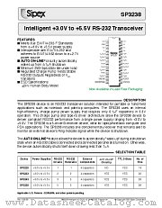 SP3238CA/TR datasheet pdf Sipex Corporation