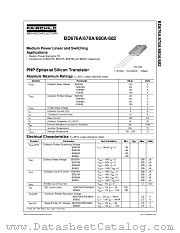 BD682S datasheet pdf Fairchild Semiconductor