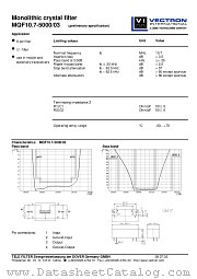 MQF10.7-5000/03 datasheet pdf Vectron