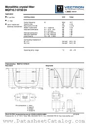 MQF10.7-0750/24 datasheet pdf Vectron