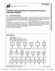 CP3CN17K38Y datasheet pdf National Semiconductor