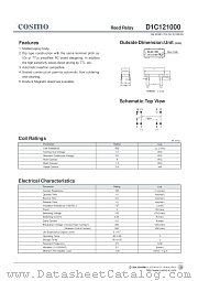 D1C121000 datasheet pdf Cosmo Electronics
