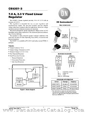 CS5207-3GDP3 datasheet pdf ON Semiconductor