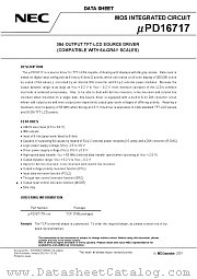 UPD16717 datasheet pdf NEC