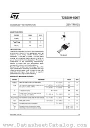 T2550H datasheet pdf ST Microelectronics