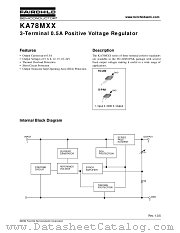 KA78M12TU datasheet pdf Fairchild Semiconductor