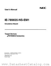 IE-789835-NS-EM1 datasheet pdf NEC