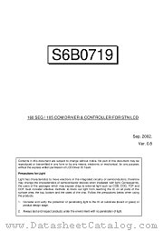 S6B0719X datasheet pdf Samsung Electronic