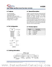 AH289 datasheet pdf Anachip