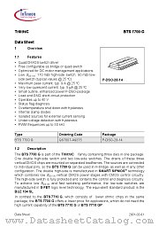 BTS 7700 G datasheet pdf Infineon