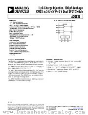 ADG636YRU datasheet pdf Analog Devices