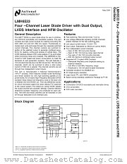 LMH6533SPX datasheet pdf National Semiconductor