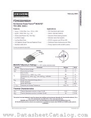 FDH038AN08A1 datasheet pdf Fairchild Semiconductor