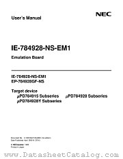 IE-784928-NS-EM1 datasheet pdf NEC