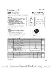 IRG4PSH71U datasheet pdf International Rectifier