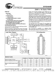 CY7C1041B-15ZI datasheet pdf Cypress