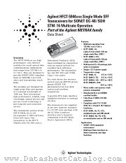 HFCT-5944ATL datasheet pdf Agilent (Hewlett-Packard)