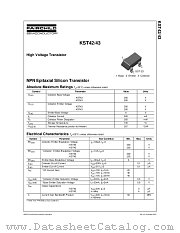 KST42MTF_NL datasheet pdf Fairchild Semiconductor