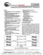CYP15G0403DXB-BGC datasheet pdf Cypress