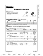 MMBFJ108_NL datasheet pdf Fairchild Semiconductor
