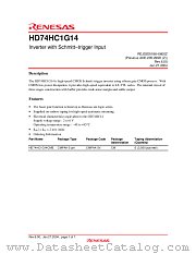 HD74HC1G14 datasheet pdf Renesas