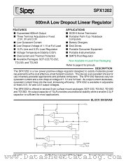 SPX1202R-L-3.0 datasheet pdf Sipex Corporation