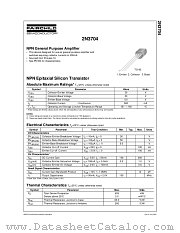 2N3704_D75Z datasheet pdf Fairchild Semiconductor