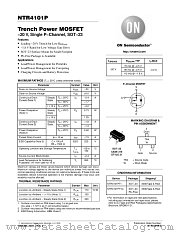 NTR4101 datasheet pdf ON Semiconductor
