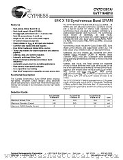 CY7C1297A-50AC datasheet pdf Cypress