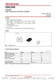 HSG1002 datasheet pdf Renesas