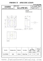KL670URX datasheet pdf Cosmo Electronics
