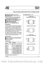 TS421IQT datasheet pdf ST Microelectronics