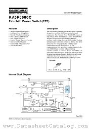 KA5P0680CYDTU datasheet pdf Fairchild Semiconductor