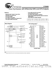 CY28409ZC datasheet pdf Cypress