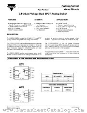 DG2532 datasheet pdf Vishay