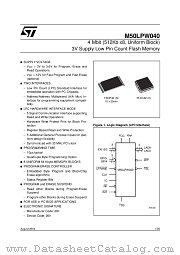 M50LPW040K1 datasheet pdf ST Microelectronics