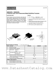 NDB6030PL_NL datasheet pdf Fairchild Semiconductor