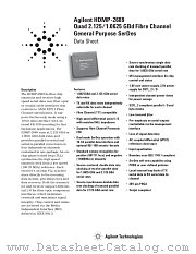 HDMP-2689 datasheet pdf Agilent (Hewlett-Packard)