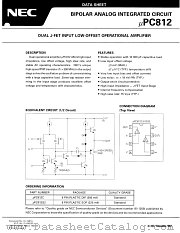 UPC812 datasheet pdf NEC