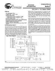 CY62127DV18L-55BVI datasheet pdf Cypress