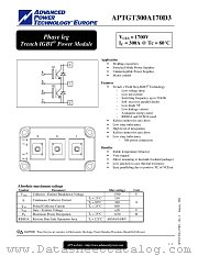 APTGT300A170D3 datasheet pdf Advanced Power Technology