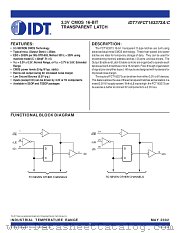 IDT74FCT163373APV datasheet pdf IDT