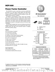 NCP1650 datasheet pdf ON Semiconductor
