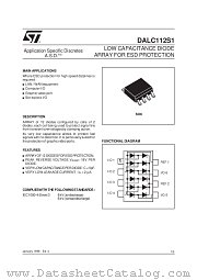 DALC112S1RL datasheet pdf ST Microelectronics