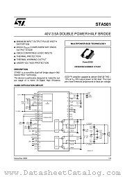 STA501 datasheet pdf ST Microelectronics