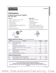 FDD20AN06A0 datasheet pdf Fairchild Semiconductor